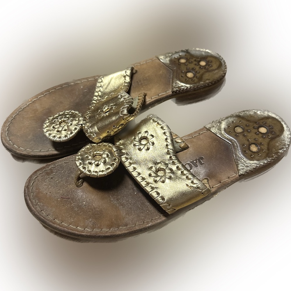 Authentic Jack Rogers Women's Gold Sandals